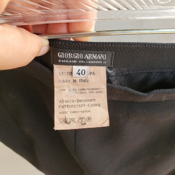 Giorgio Armani Black Pencil Skirt - Picture 2 of 4